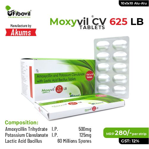 amoxicillin and potassium clavulanate lb